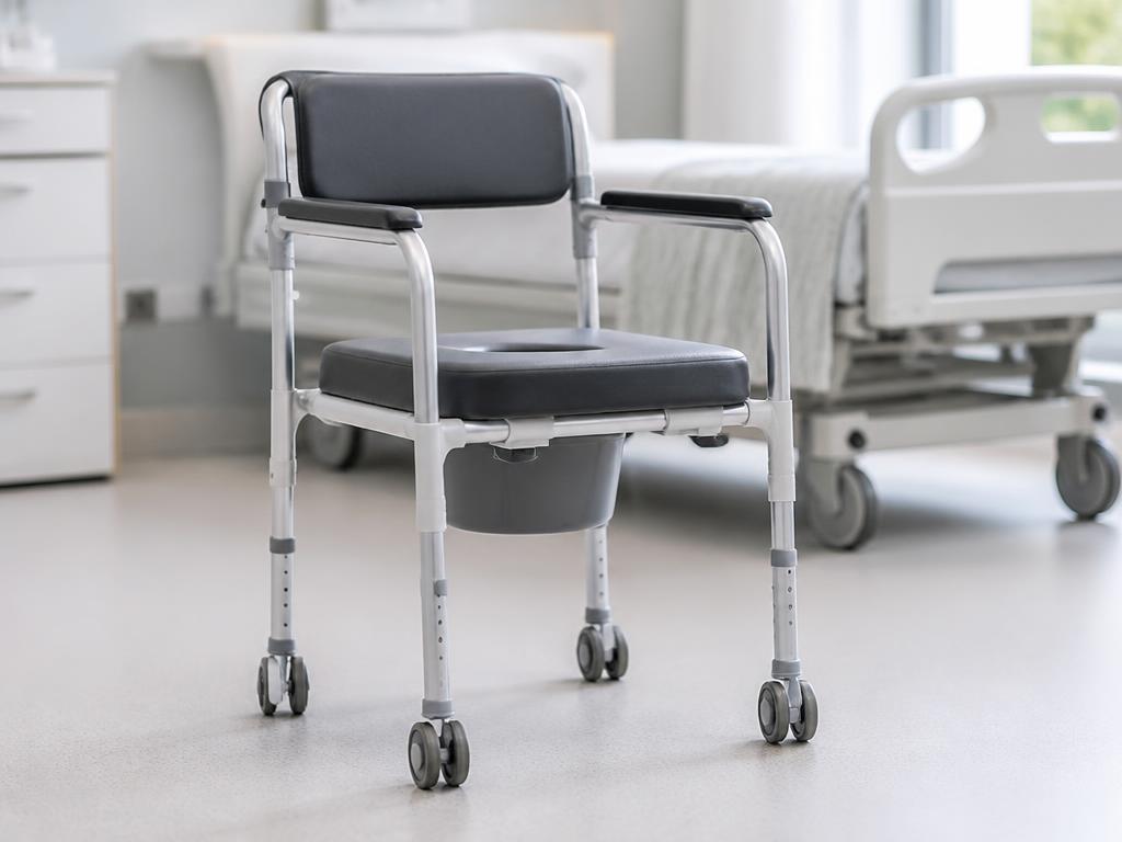 Bedside commode — hospital equipment