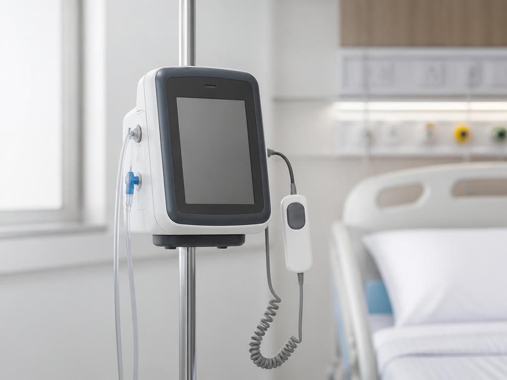 Patient-controlled analgesia (PCA) pump — hospital equipment